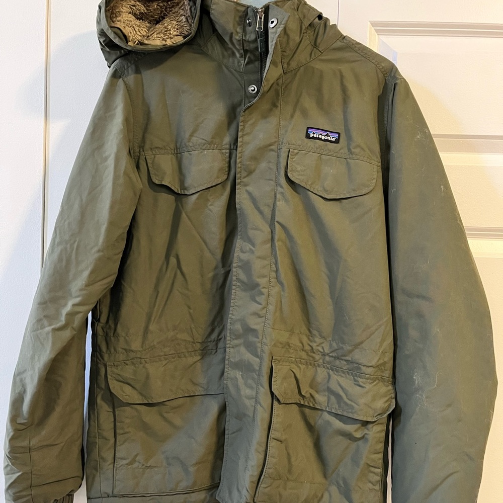 Patagonia Men's Olive IsthmusParka Jacket